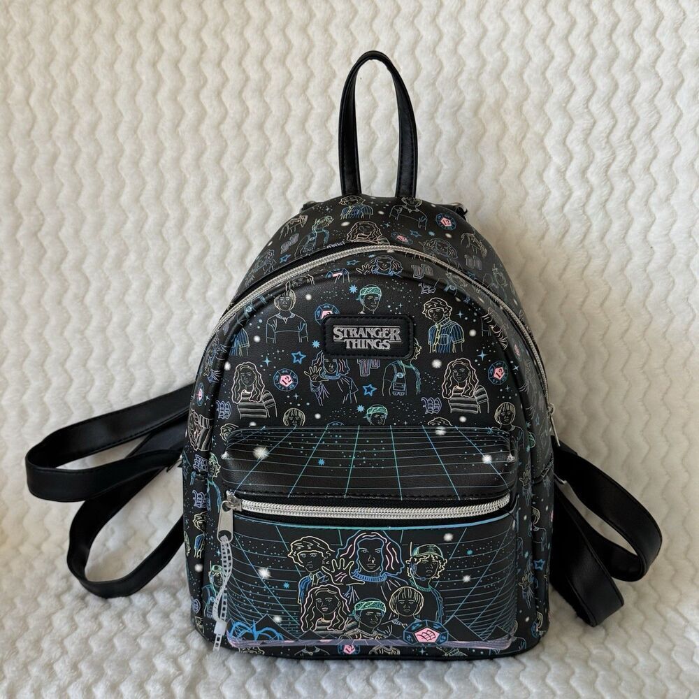 Funko Stranger Things Mini Backpack Blacklight & Neon EUC